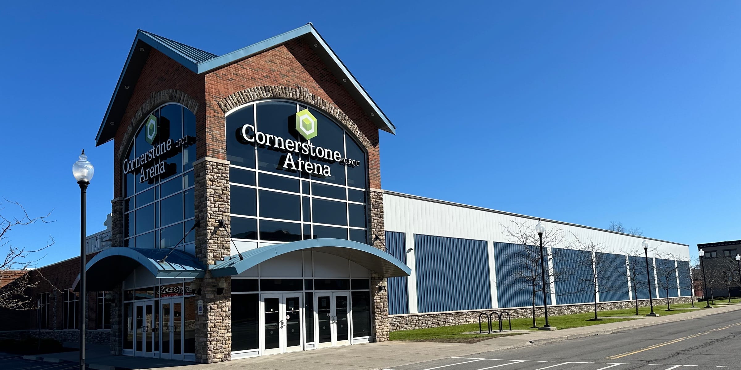 the outside of Cornerstone Ice Arena